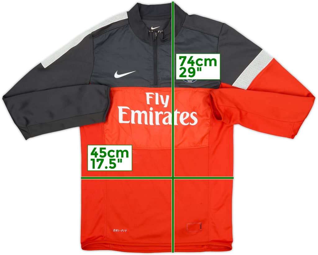 2012-13 Paris Saint-Germain Nike 1/4 Zip Drill Top - 7/10 - (S)