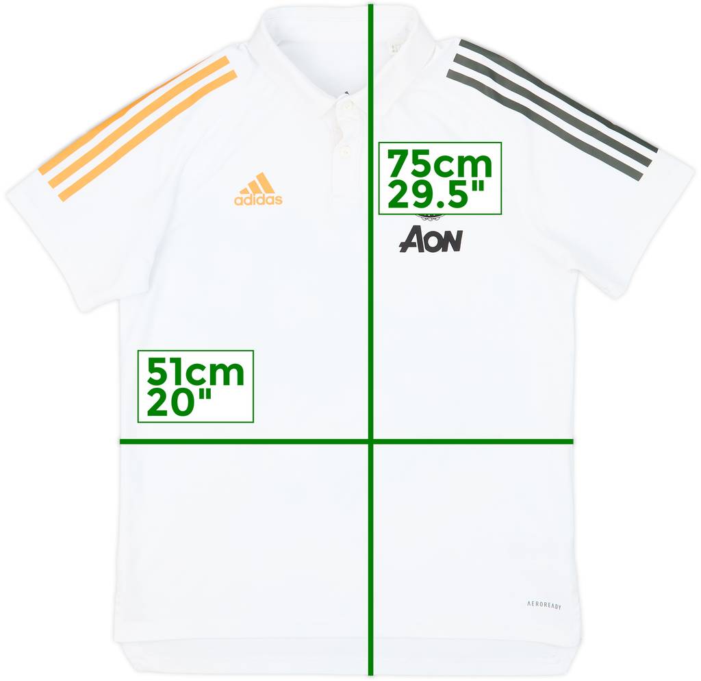 2020-21 Manchester United adidas Polo Shirt - 8/10 - (M)