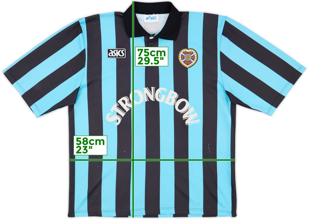 1993-94 Hearts Away Shirt - 8/10 - (L)