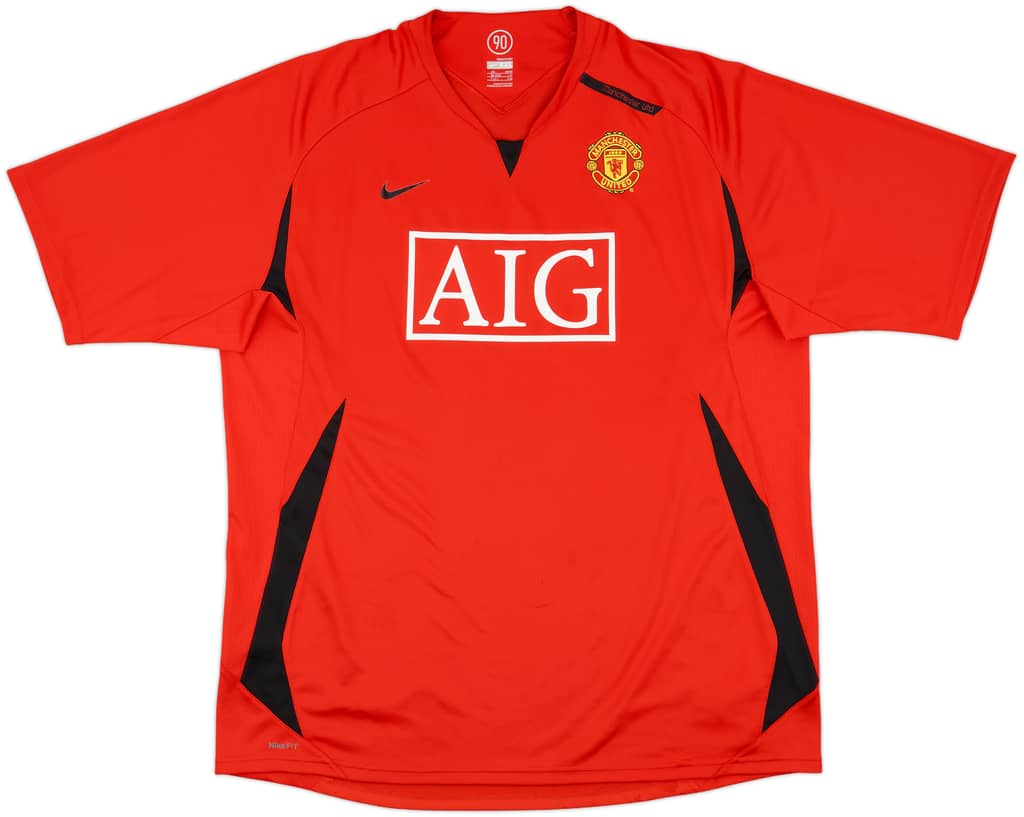 2007-08 Manchester United Nike Training Shirt - 9/10 - (XXL)