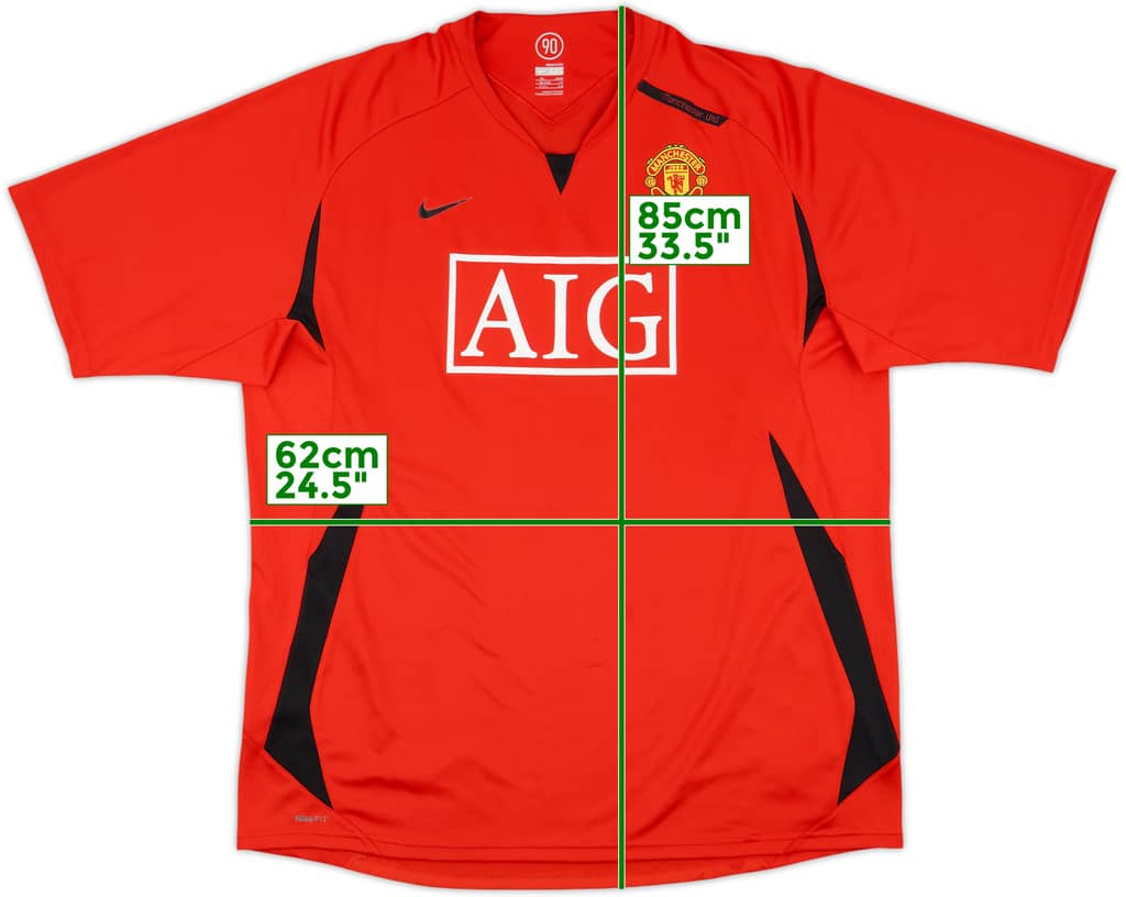 2007-08 Manchester United Nike Training Shirt - 9/10 - (XXL)