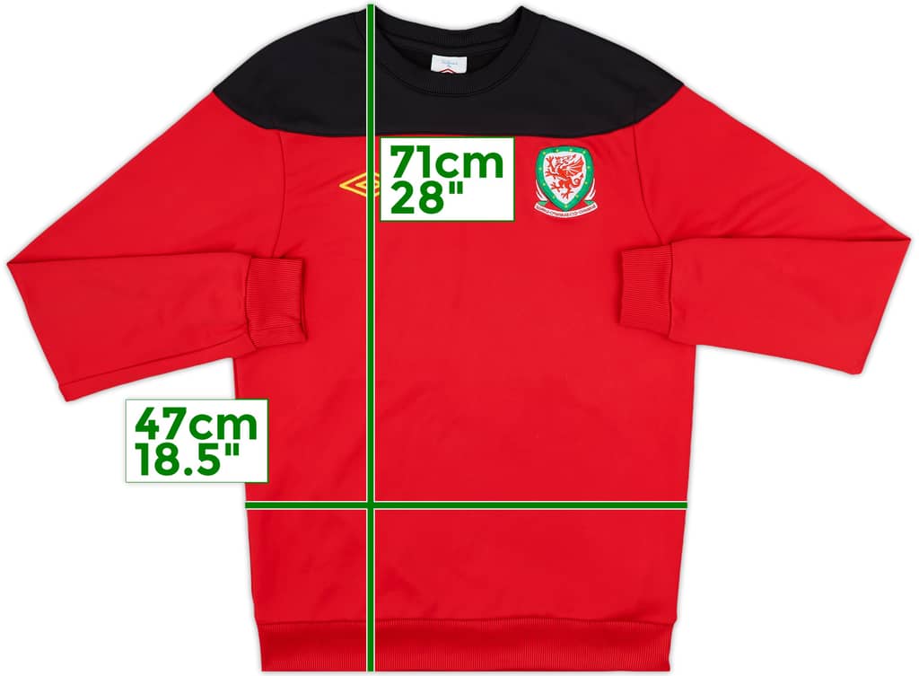 2012-13 Wales Umbro Sweat Top - 8/10 - (M)