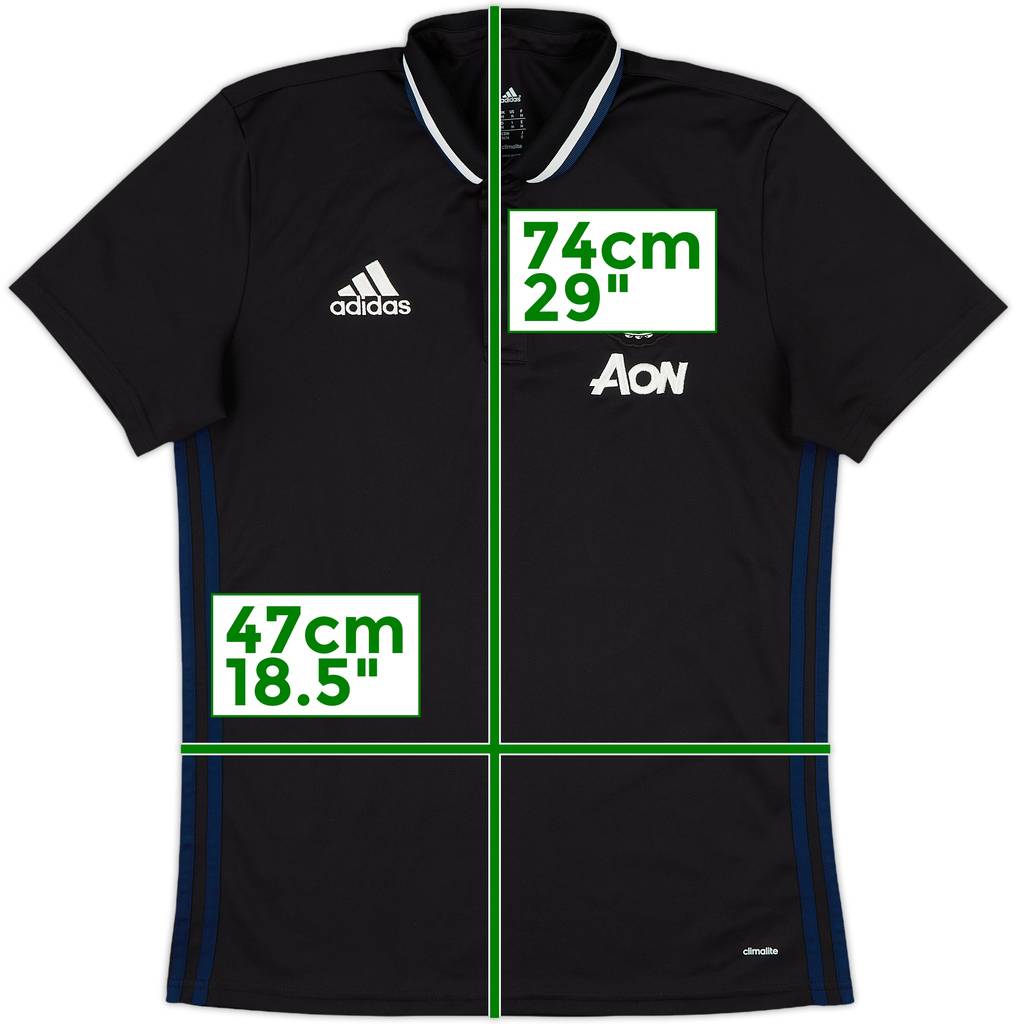 2016-17 Manchester United adidas Polo Shirt - 10/10 - (M)