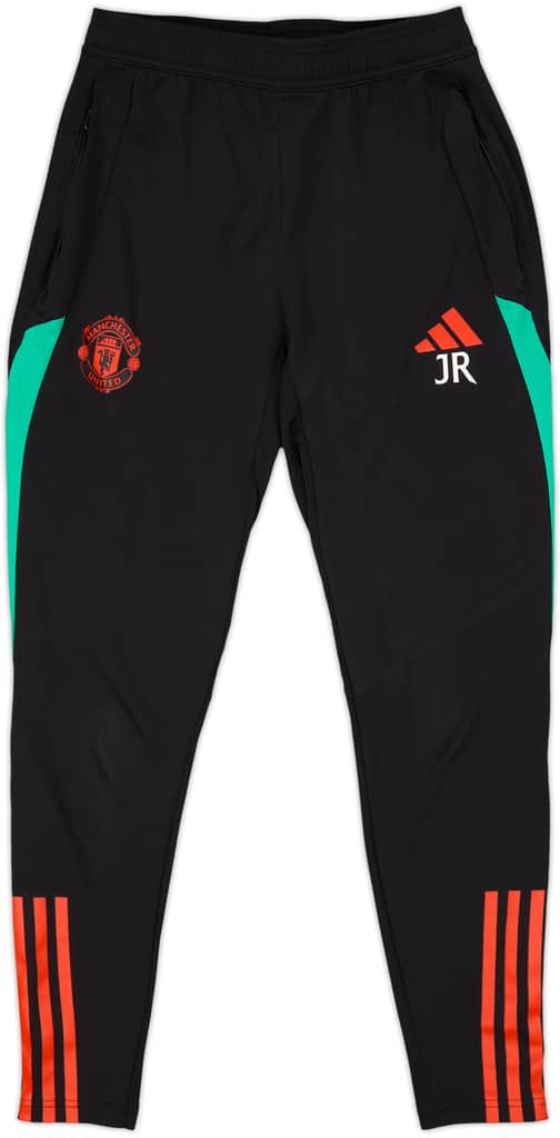 2023-24 Manchester United adidas Staff Issue Track Pants/Bottoms JR - 9/10 - (S)