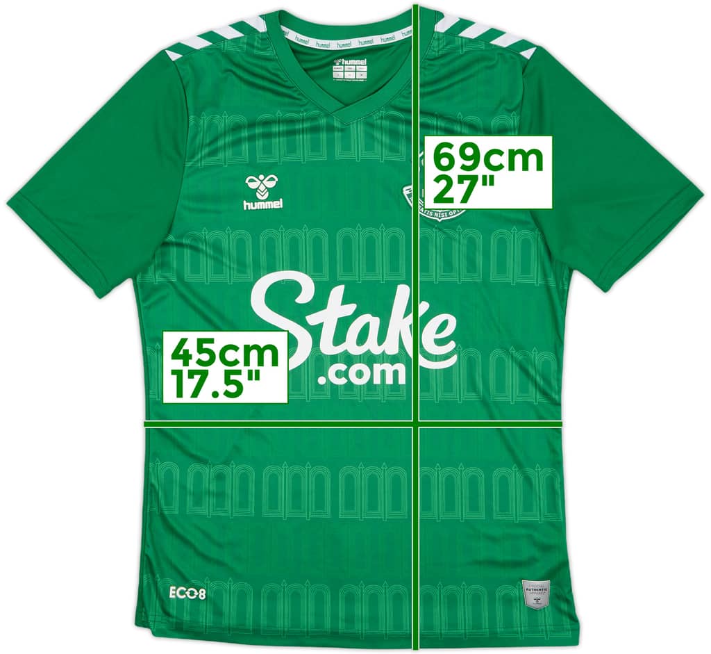 2023-24 Everton GK S/S Shirt - 10/10 - (S)