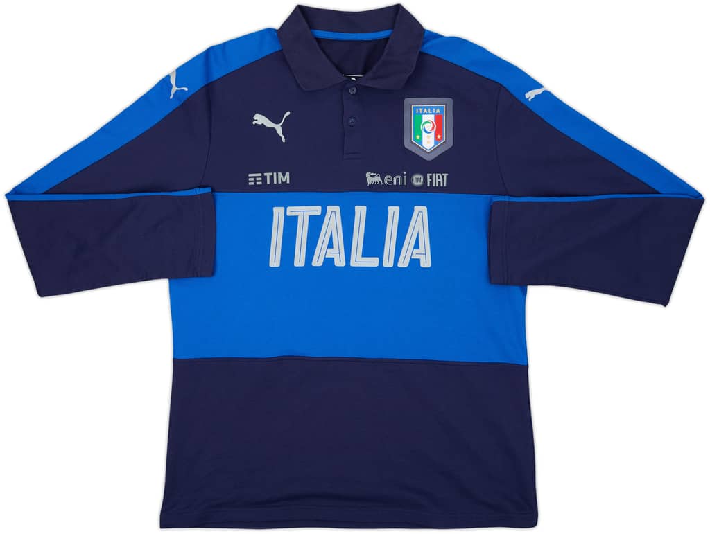 2014-15 Italy Puma Polo L/S Shirt - 10/10 - (XL)