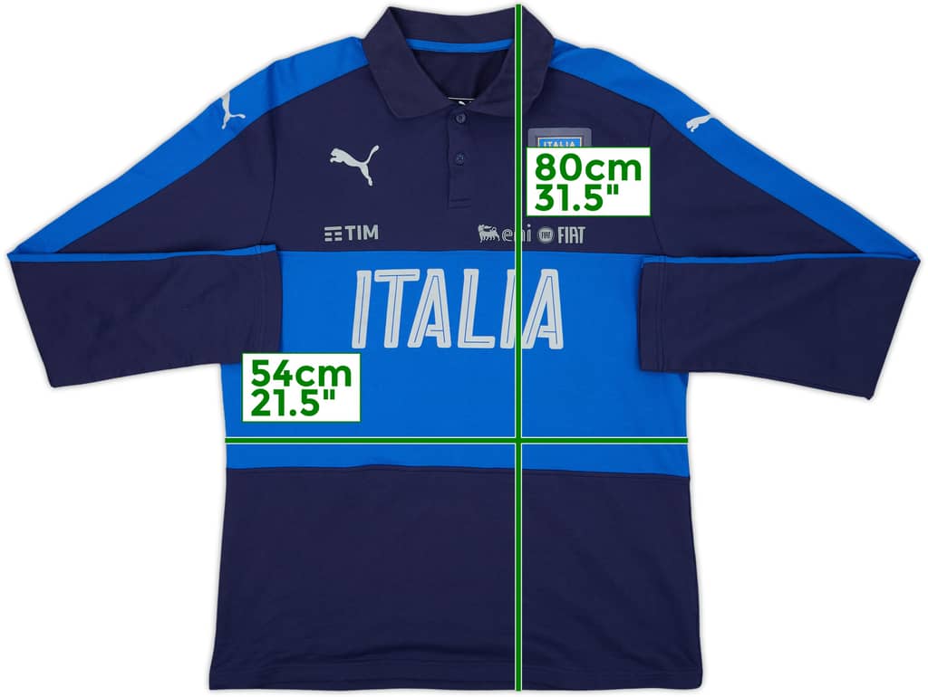 2014-15 Italy Puma Polo L/S Shirt - 10/10 - (XL)
