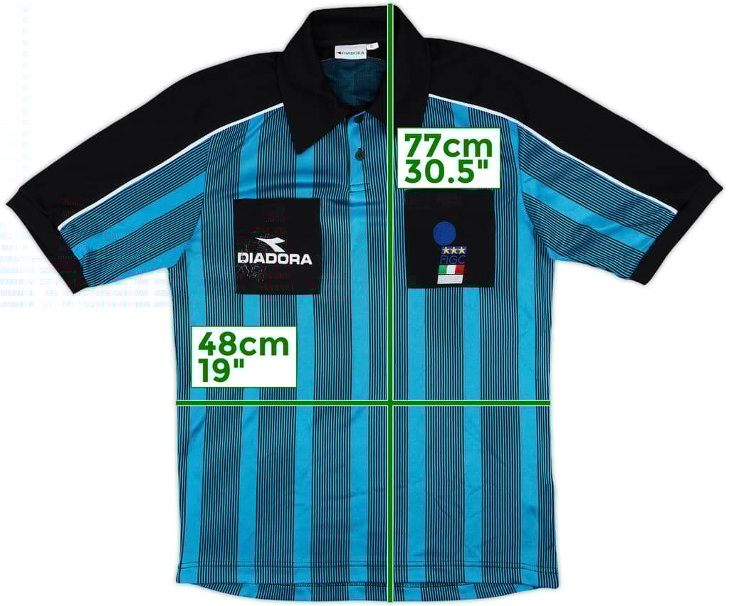 1999-00 Italy Diadora Referee Shirt - 6/10 - (M)