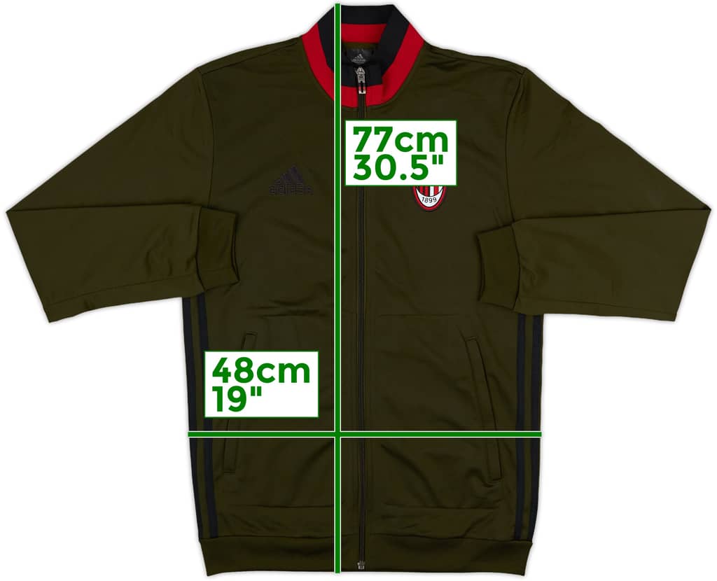 2016-17 AC Milan adidas Track Jacket - 8/10 - (S)