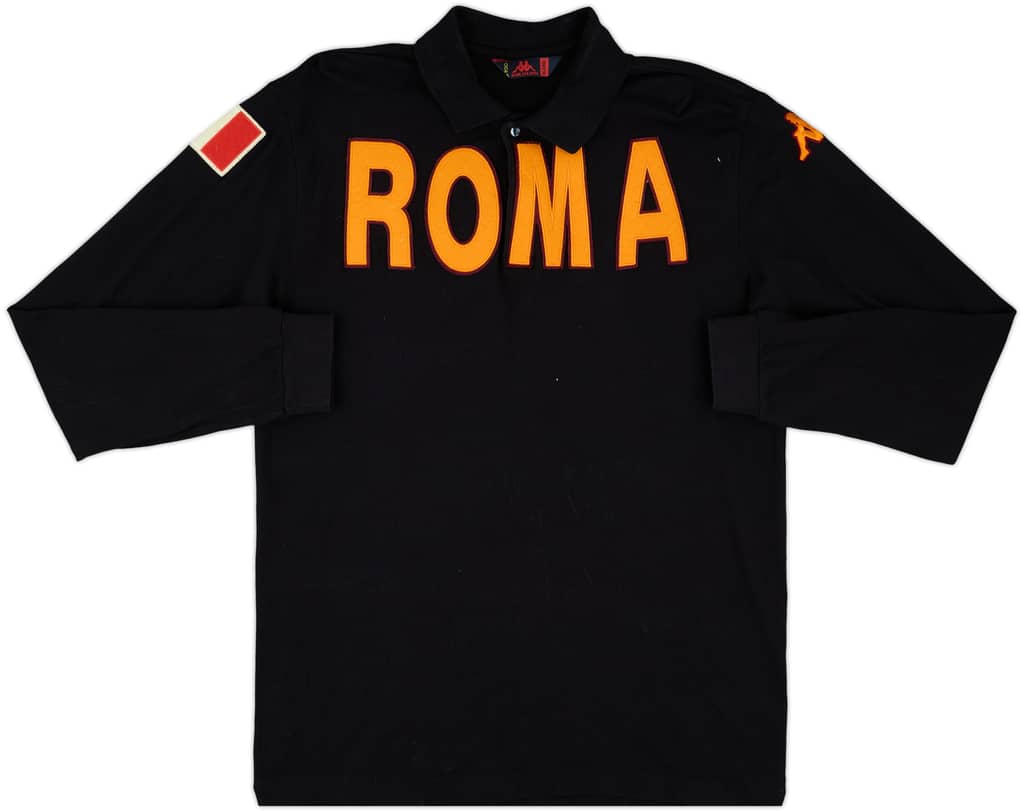 2008-09 Roma Kappa Polo L/S Shirt - 7/10 - (XL)