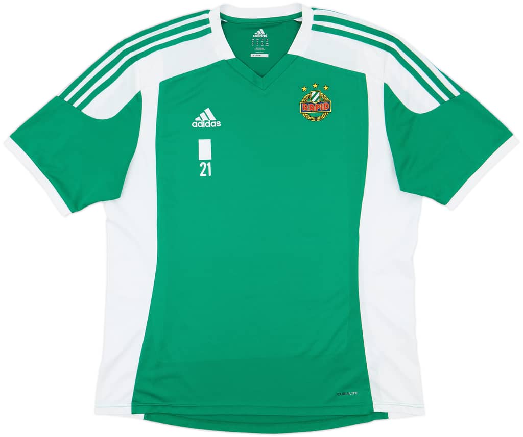 2013-14 Rapid Vienna Player Issue adidas Training Shirt #21 - 10/10 - (XL)