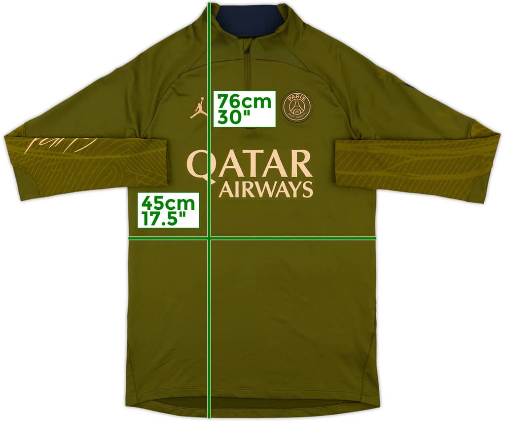 2024-25 Paris Saint-Germain Nike 1/4 Zip Drill Top - 4/10 - (S)