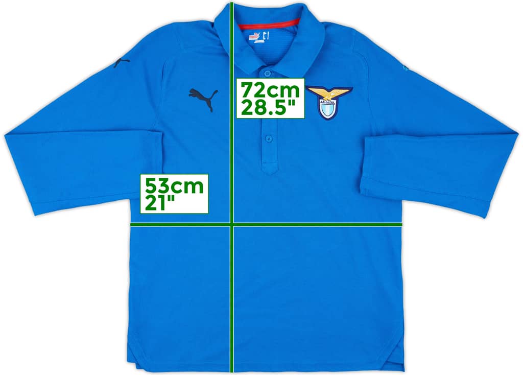 2010-11 Lazio Puma Polo L/S Shirt - 5/10 - (L)