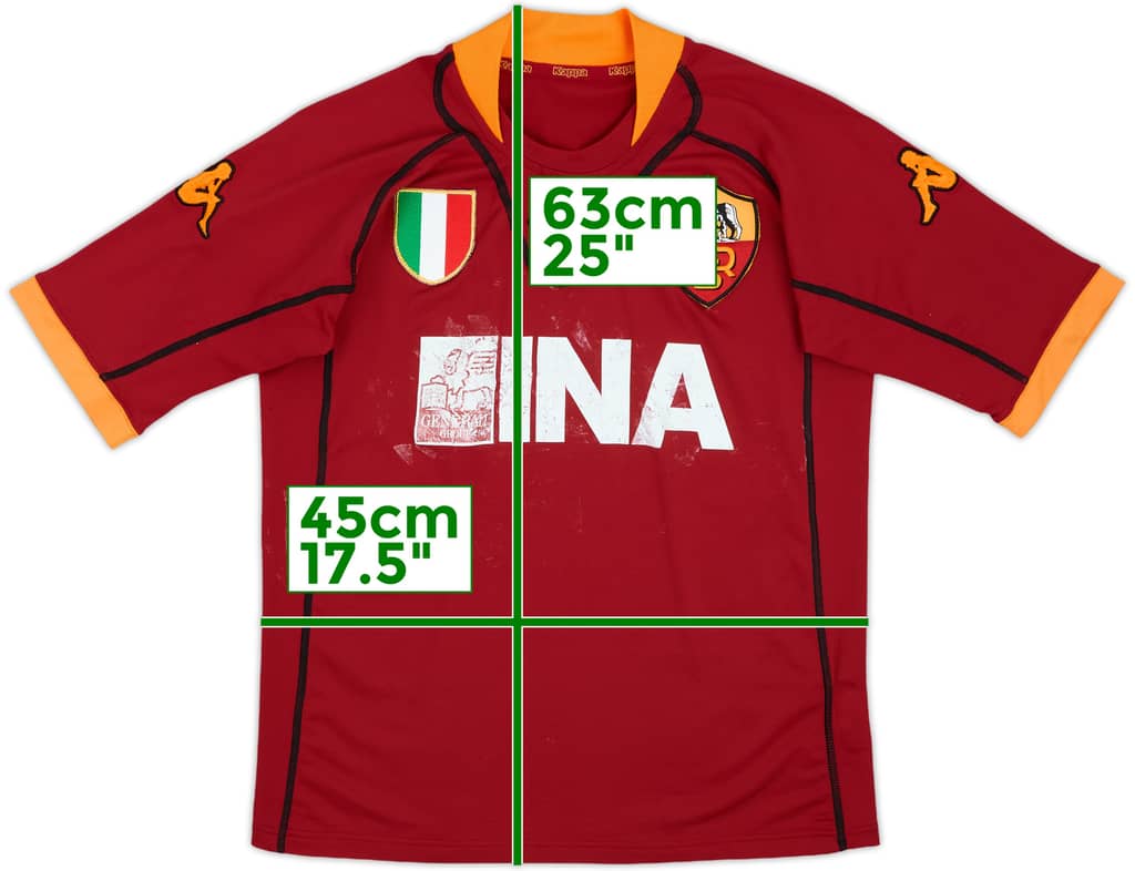 2001-02 Roma Home Shirt - 4/10 - (M)