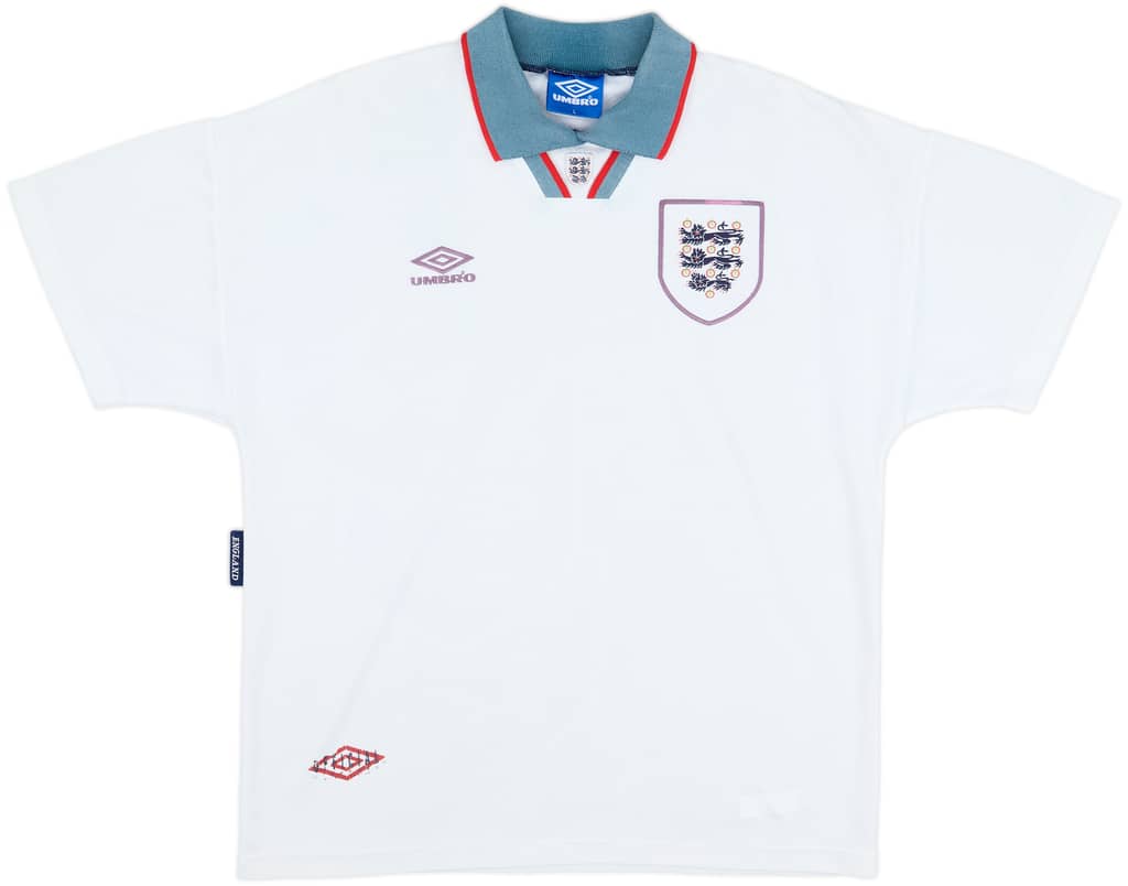 1993-95 England Home Shirt - 5/10 - (L)