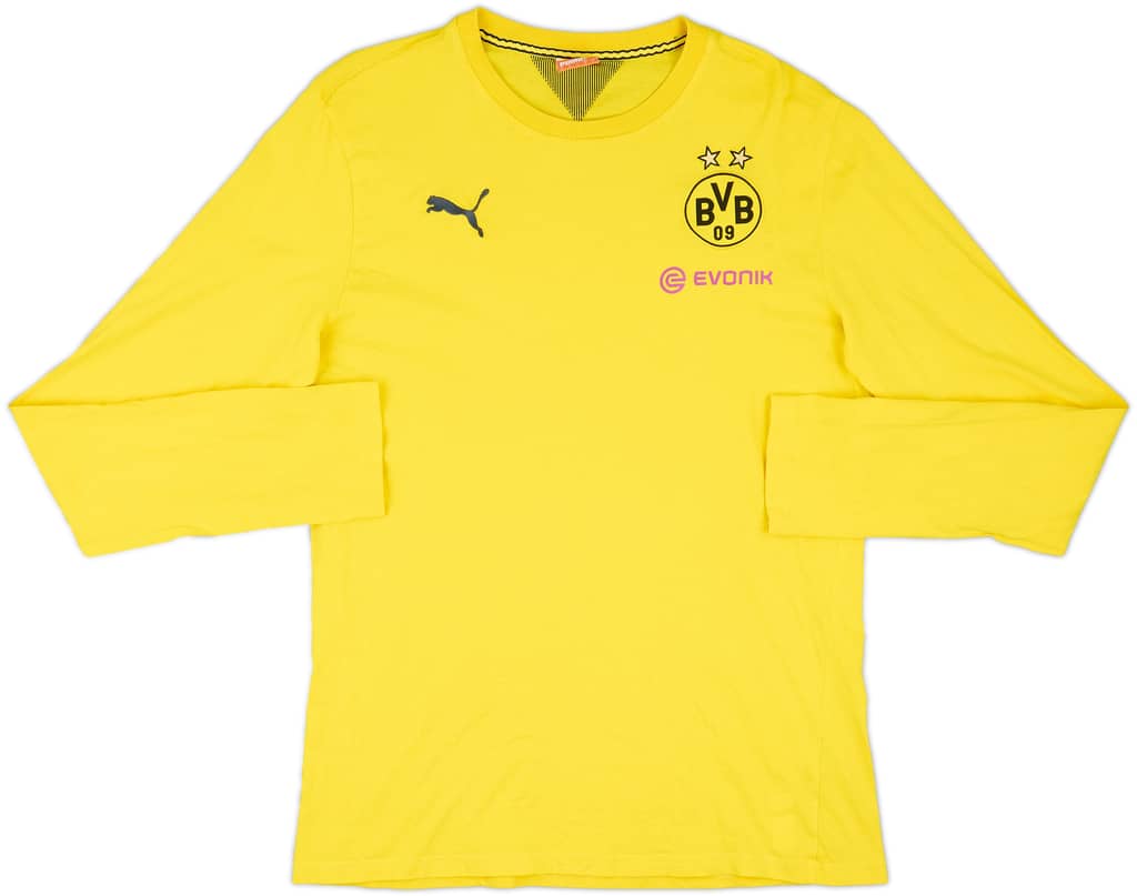 2012-13 Borussia Dortmund Puma Cotton L/S Tee - 9/10 - (L)