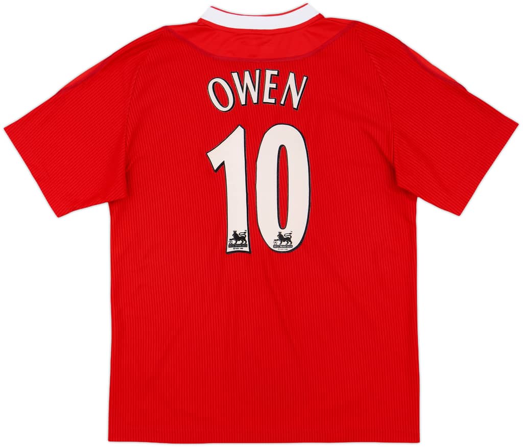 2002-04 Liverpool Home Shirt Owen #10 - 8/10 - (M)