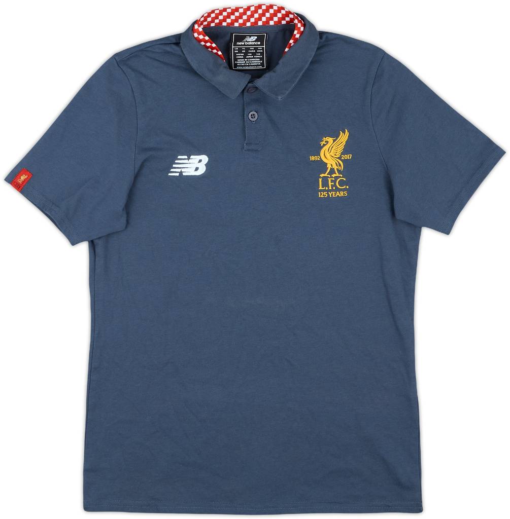 2017-18 Liverpool New Balance Polo Shirt - 8/10 - (L.Boys)