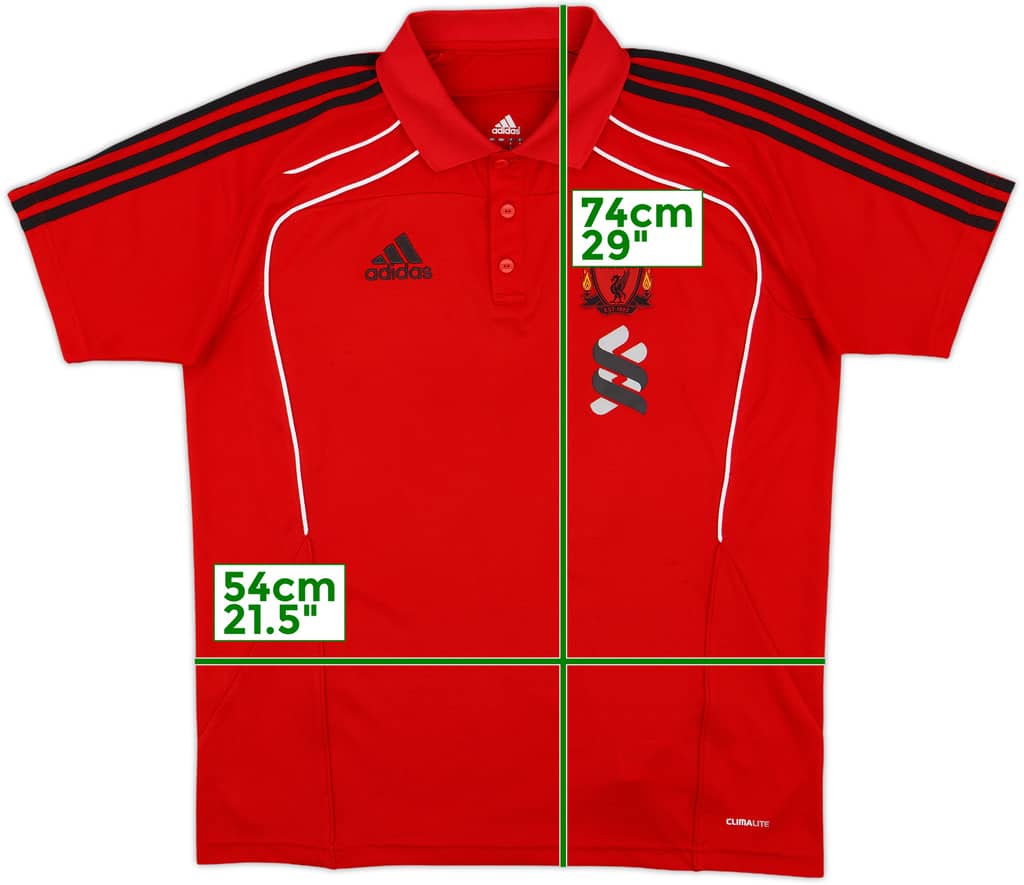 2010-11 Liverpool adidas Polo Shirt - 8/10 - (L)