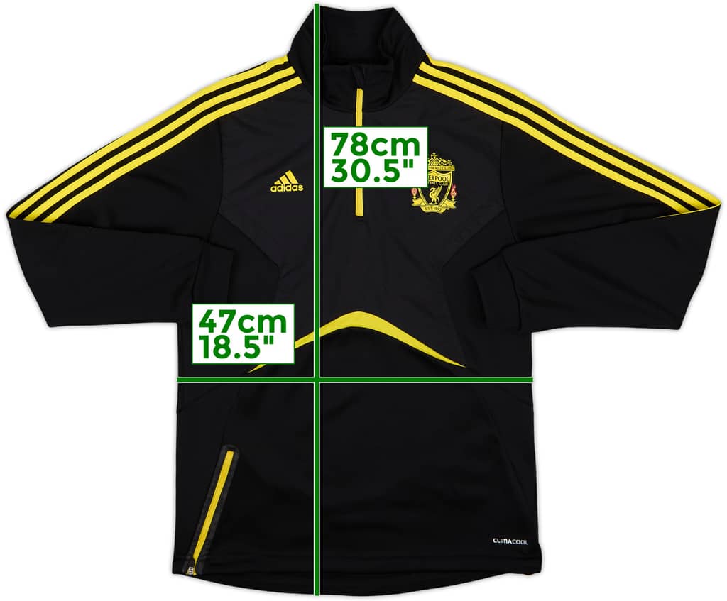 2010-11 Liverpool adidas 1/4 Zip Drill Top - 8/10 - (M)