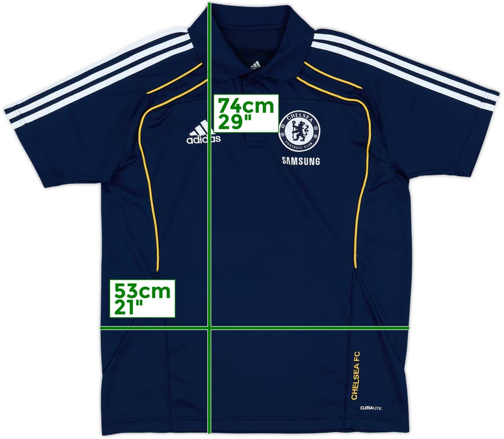 2010-11 Chelsea adidas Polo Shirt - 10/10 - (M/L)