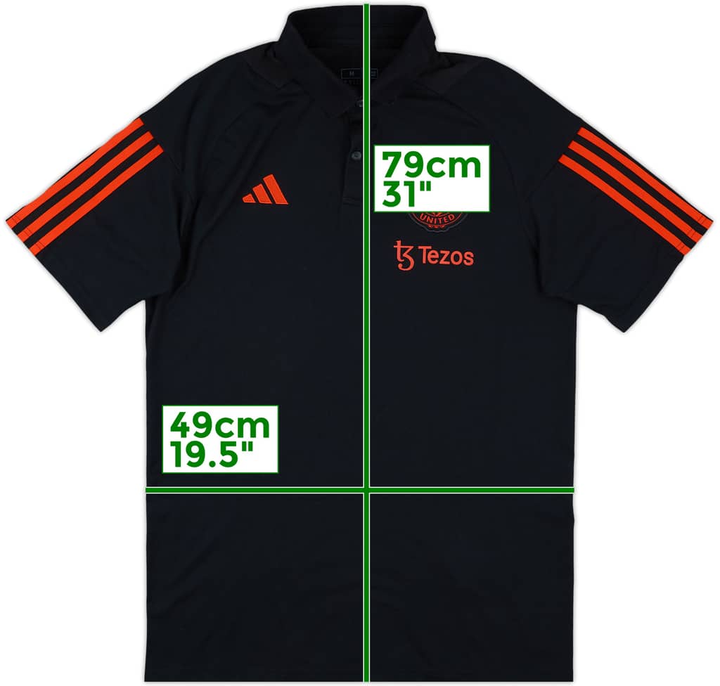 2023-24 Manchester United adidas Polo Shirt - 9/10 - (M)