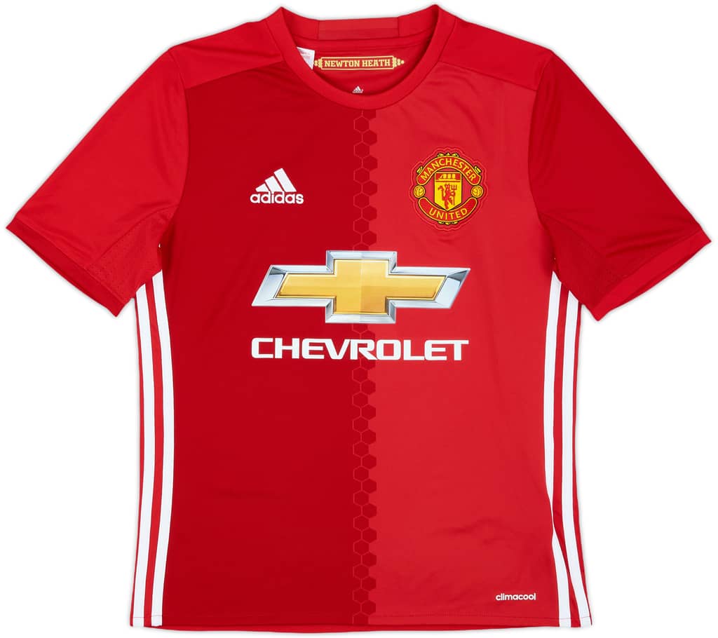 2016-17 Manchester United Home Shirt - 10/10 - (L.Boys)