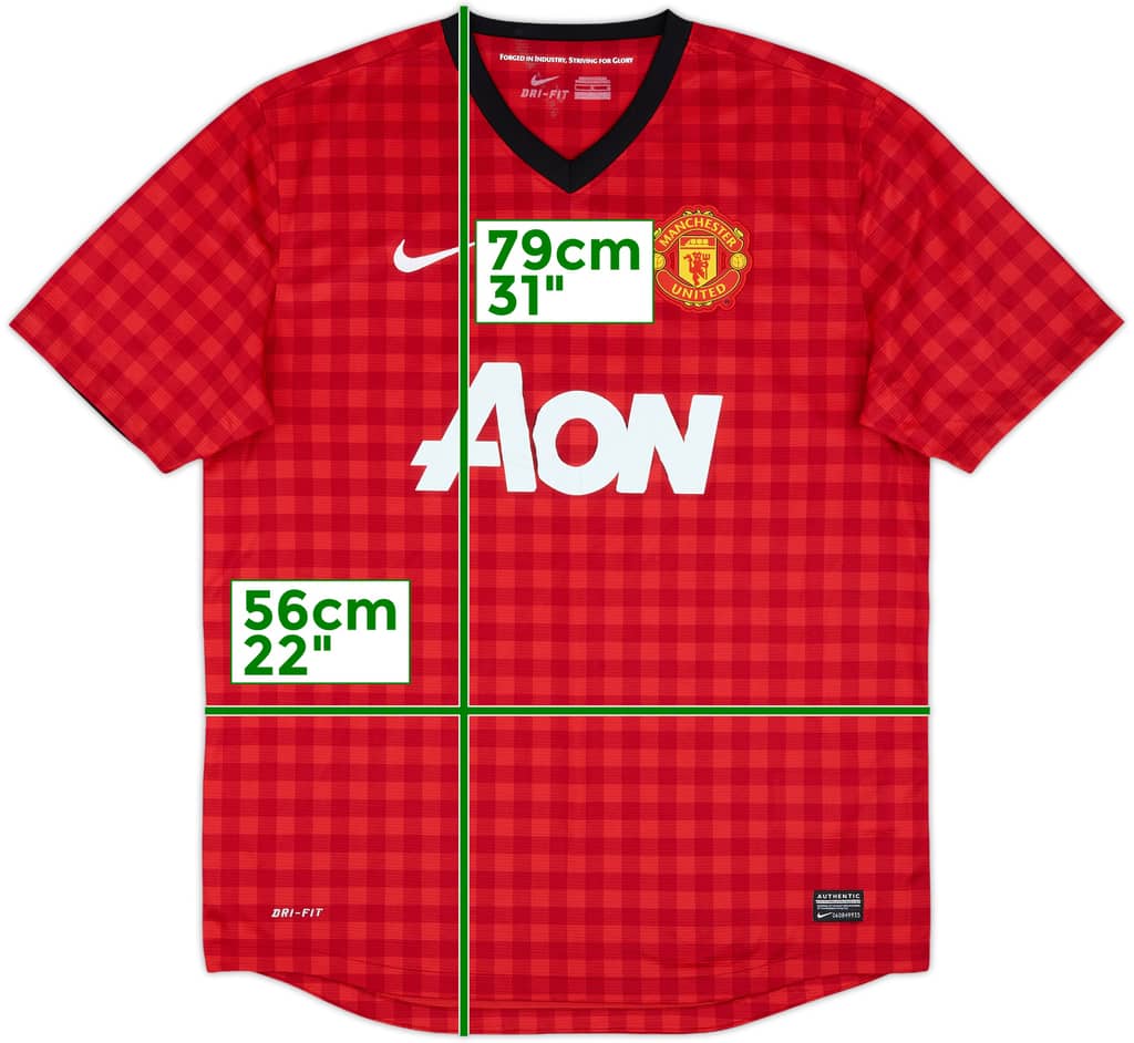 2012-13 Manchester United Home Shirt - 4/10 - (L)
