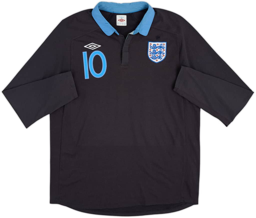 2011-12 England Away L/S Shirt Rooney #10