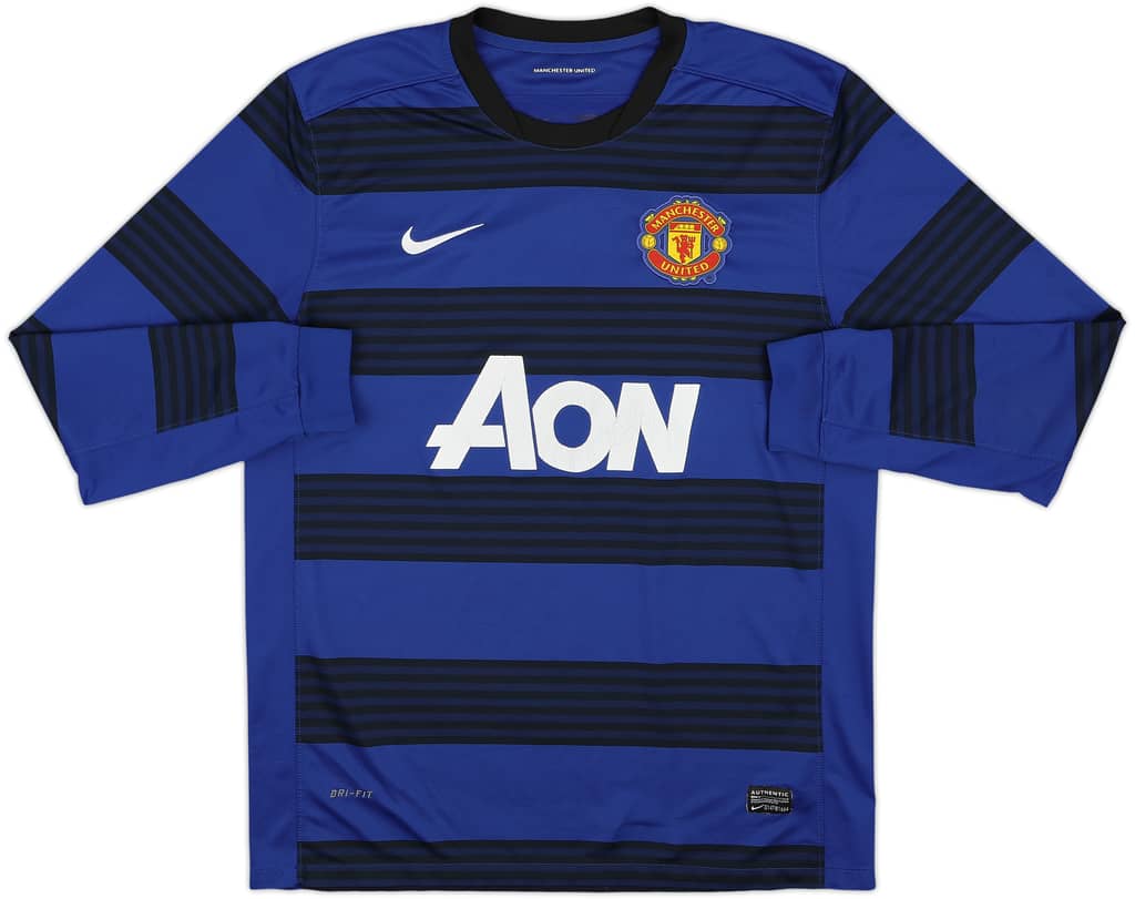 2011-13 Manchester United Away L/S Shirt Young #18 - 6/10 - (L)