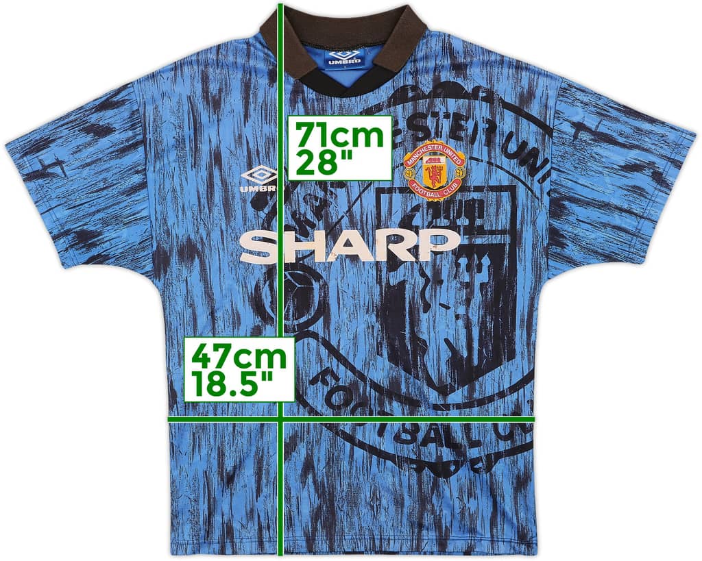 1992-93 Manchester United Away Shirt - 8/10 - (S)