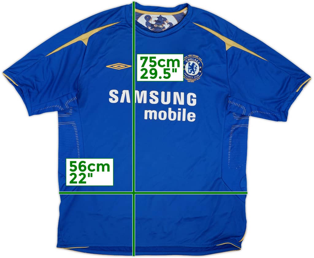 2005-06 Chelsea Centenary Home Shirt - 5/10 - (XL)