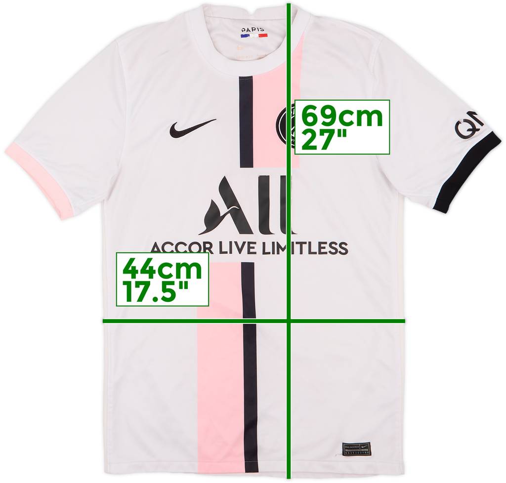 2021-22 Paris Saint-Germain Away Shirt - 4/10 - (S)