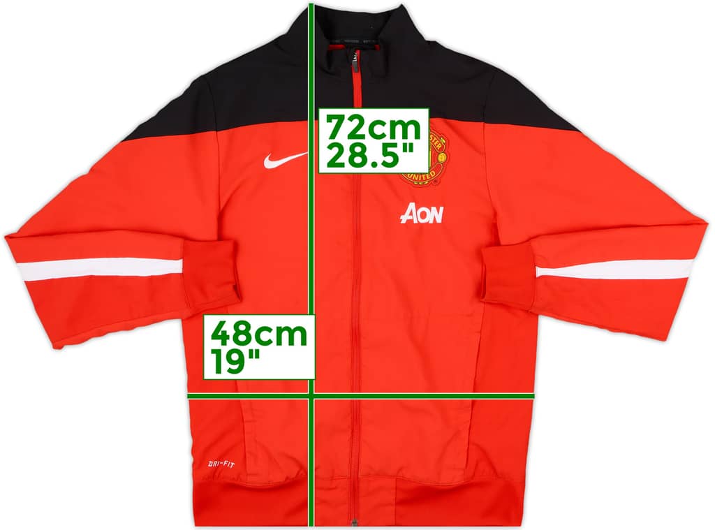 2013-14 Manchester United Nike Track Jacket - 8/10 - (S)