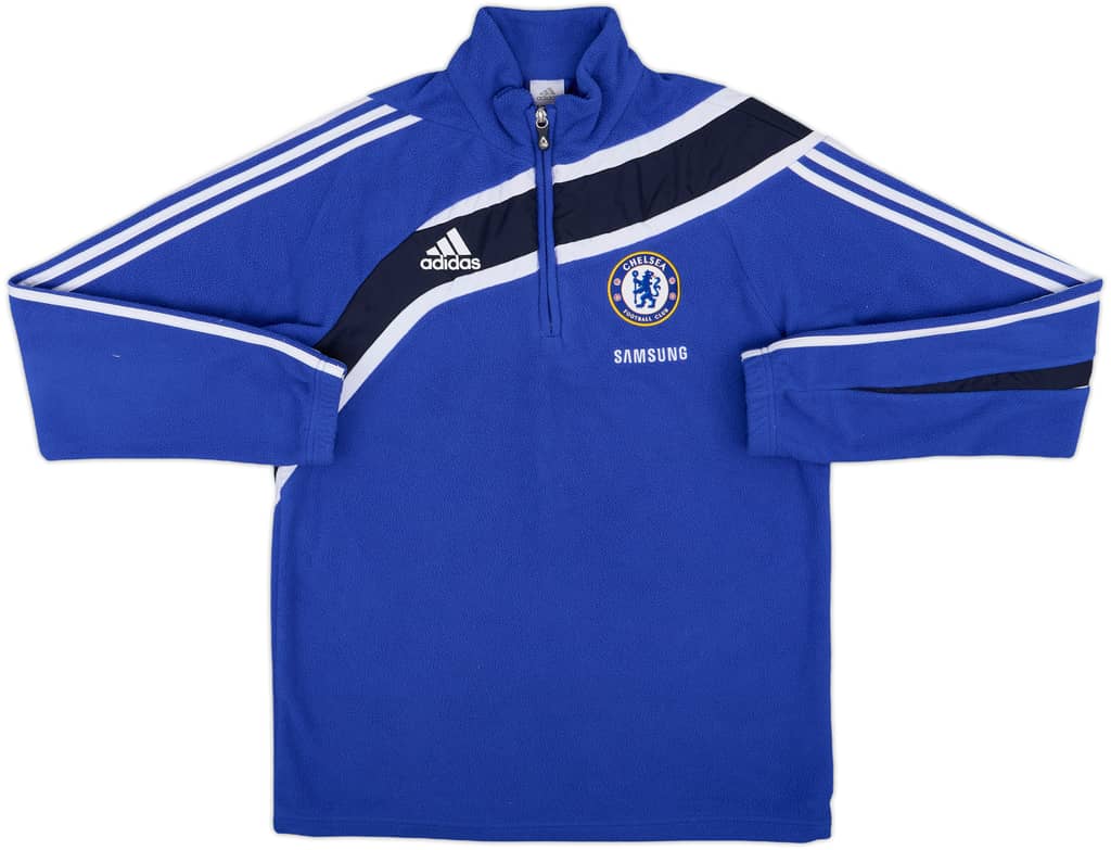2009-10 Chelsea adidas 1/4 Zip Drill Top - 8/10 - (M)