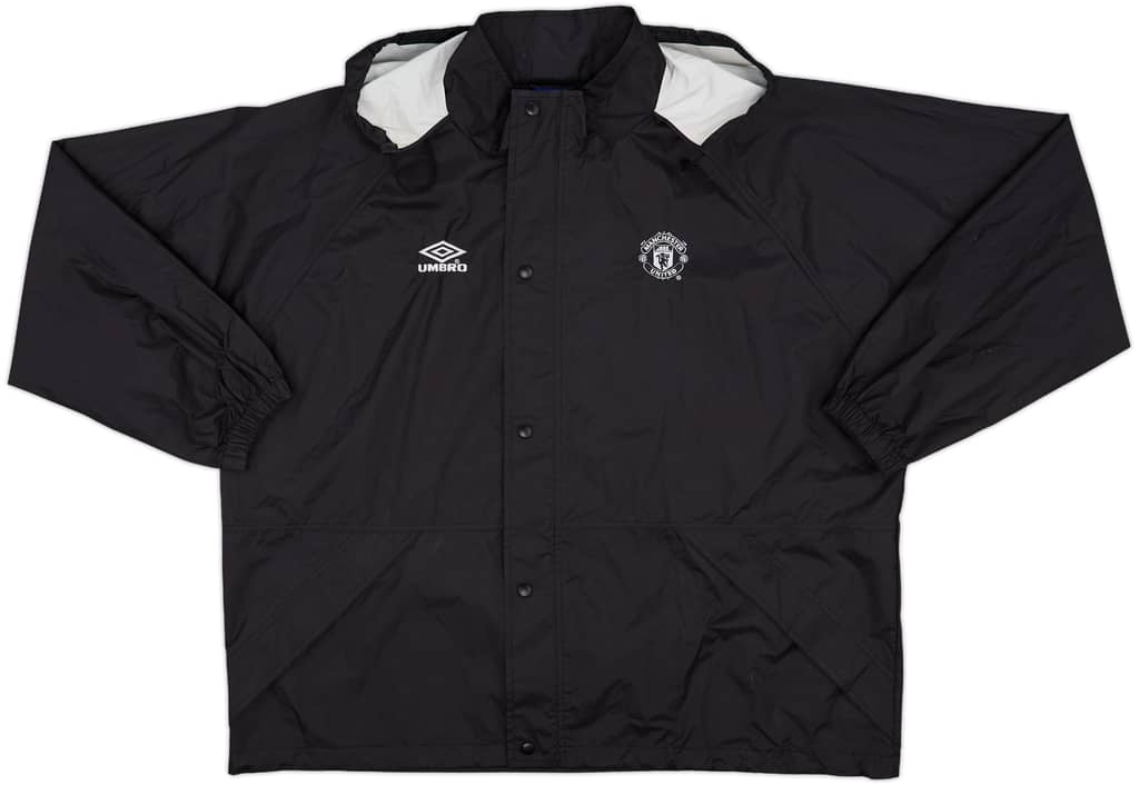 2000-01 Manchester United Umbro Hooded Rain Jacket - 8/10 - (XXL)