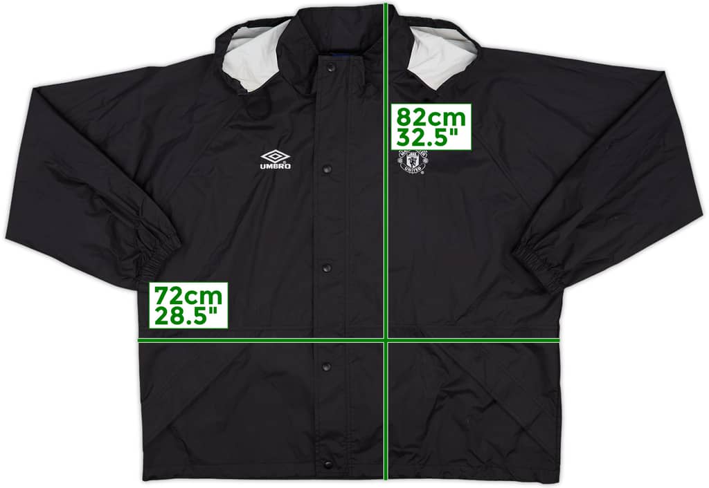 2000-01 Manchester United Umbro Hooded Rain Jacket - 8/10 - (XXL)