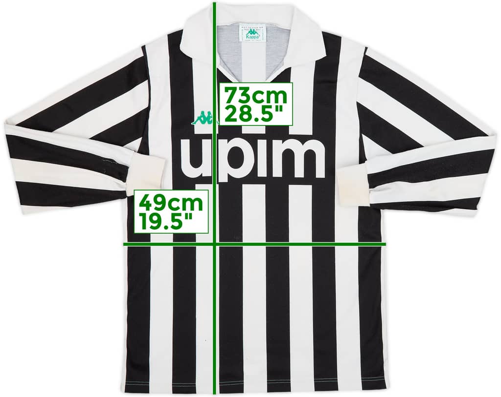 1991-92 Juventus Home L/S Shirt - 7/10 - (M)