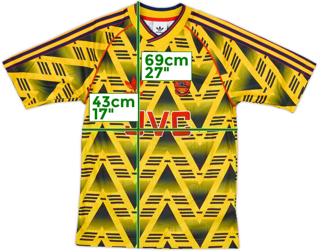 2019-20 Arsenal adidas Retro 1991-93 Away Shirt - 7/10 - (XS)