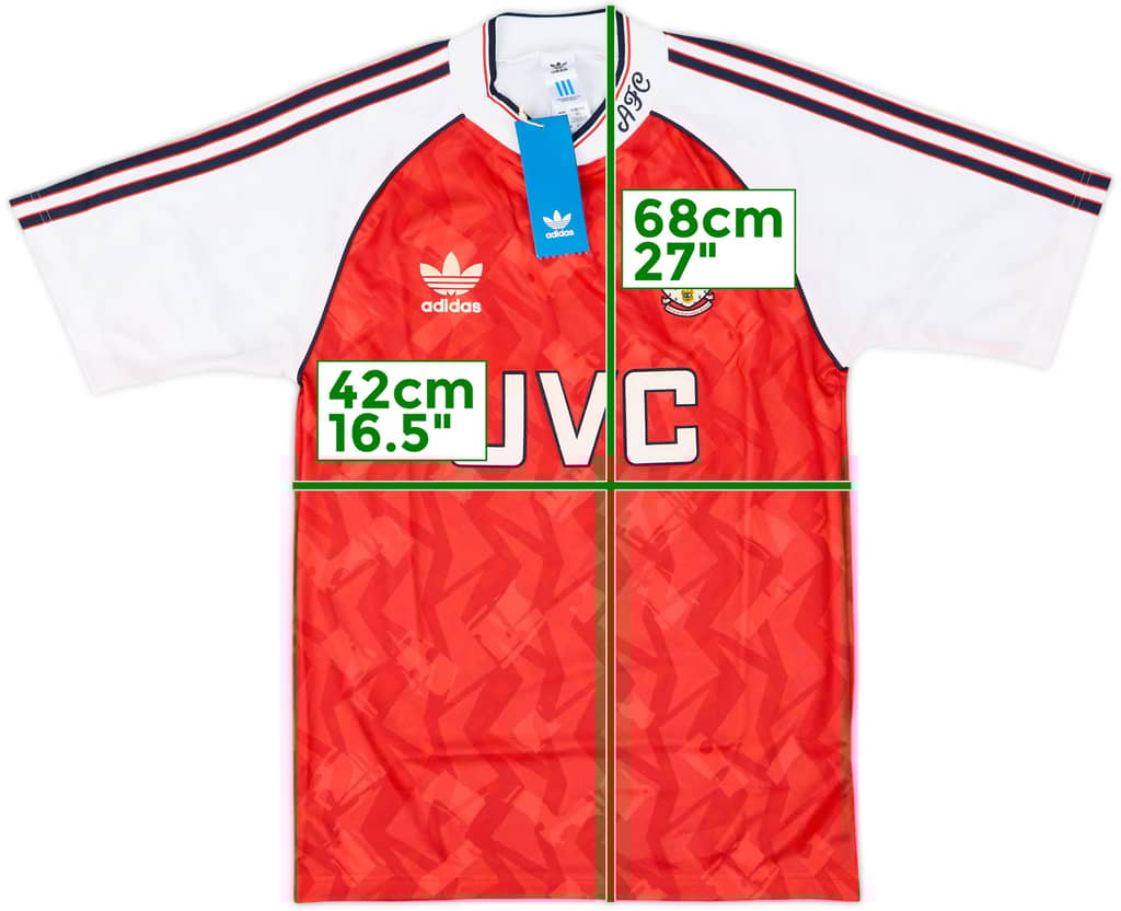 2020 Arsenal adidas Retro 1990 Home Shirt (XS)