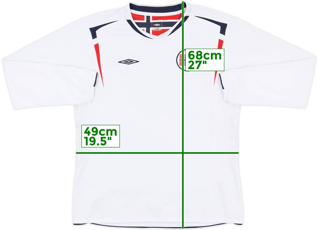 2006-08 Norway Away L/S Shirt - 7/10 - (Women's XL)