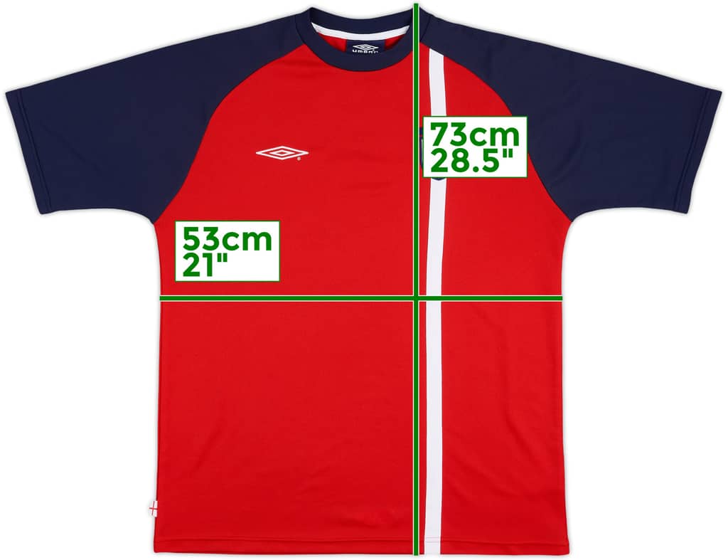 2002-04 England Umbro Cotton Tee - 9/10 - (L)
