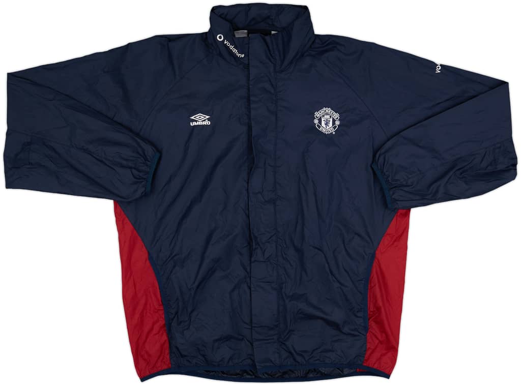 2000-02 Manchester United Umbro Hooded Rain Jacket - 8/10 - (XL)