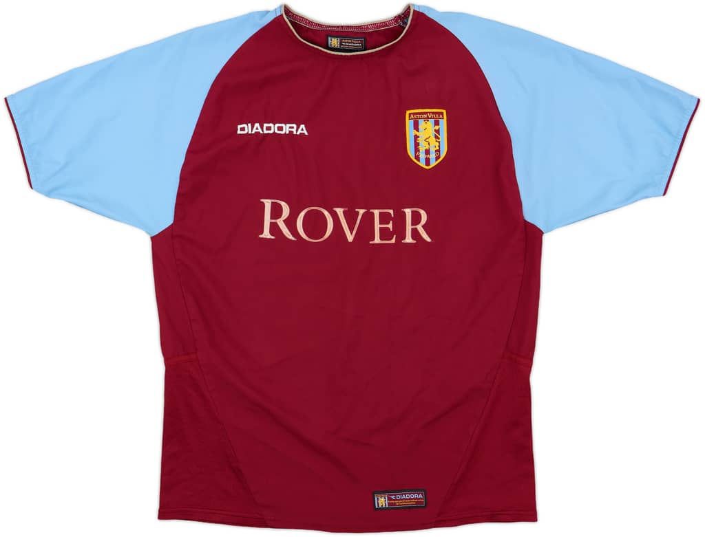 2003-04 Aston Villa Home Shirt - 7/10 - (XL.Boys)