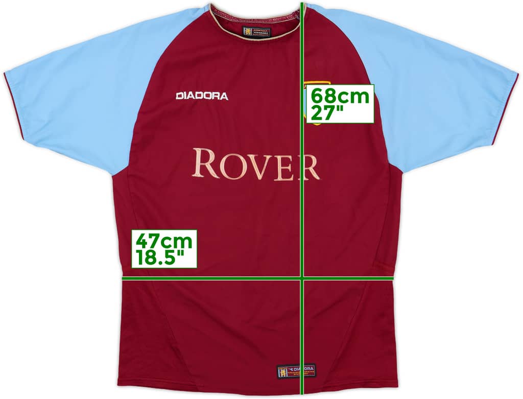 2003-04 Aston Villa Home Shirt - 7/10 - (XL.Boys)