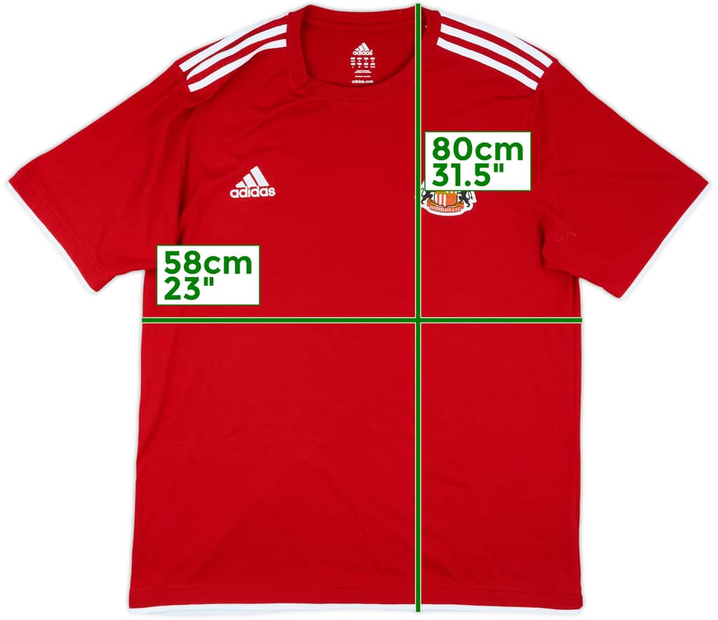 2011-12 Sunderland adidas Cotton Tee - 9/10 - (XXL)
