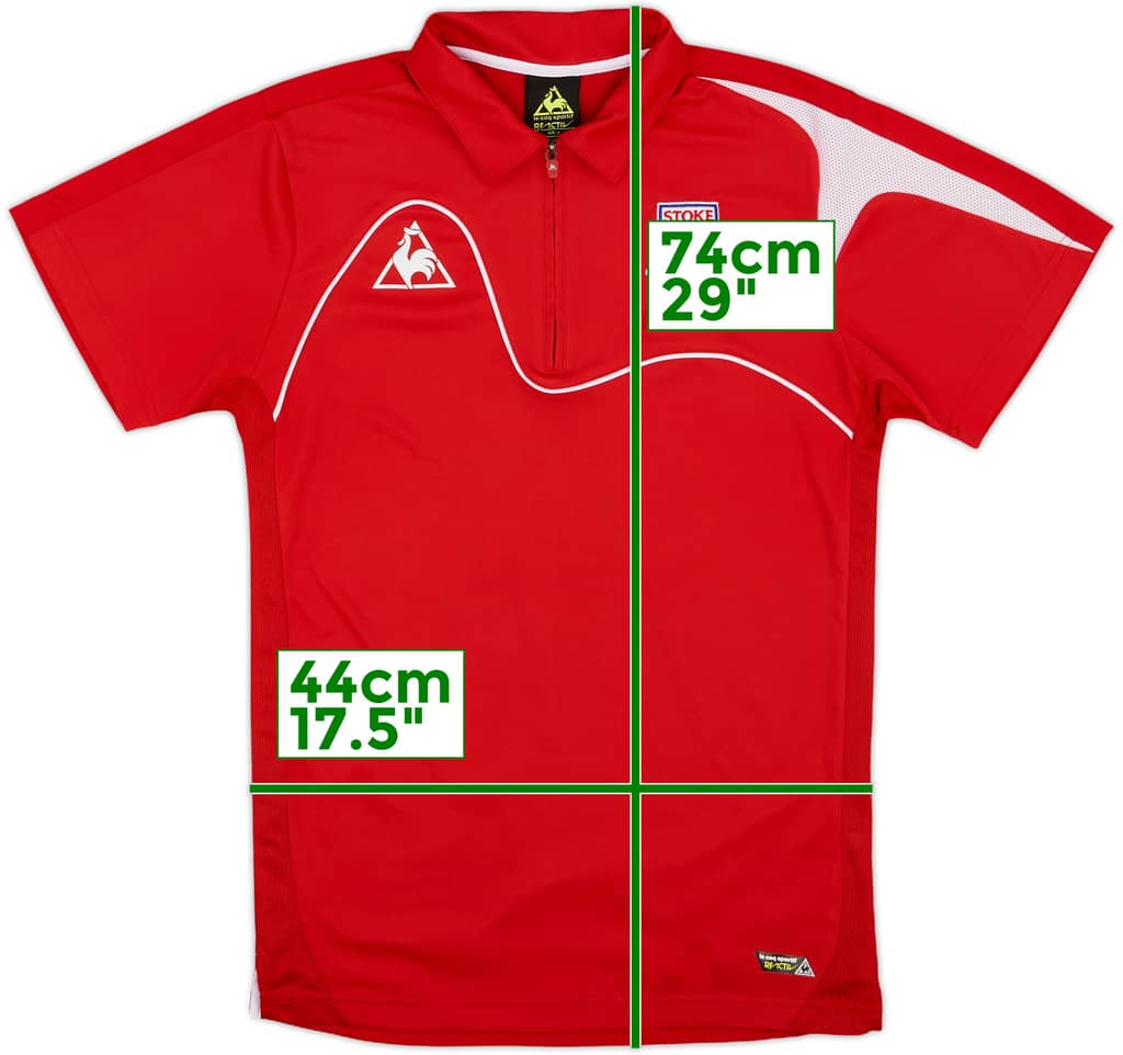 2007-08 Stoke City Le Coq Sportif 1/4 Zip Training Shirt - 10/10 - (S)