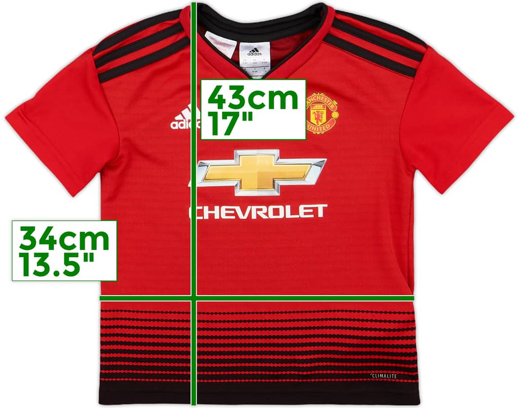 2018-19 Manchester United Home Shirt - 9/10 - (5-6 Years)