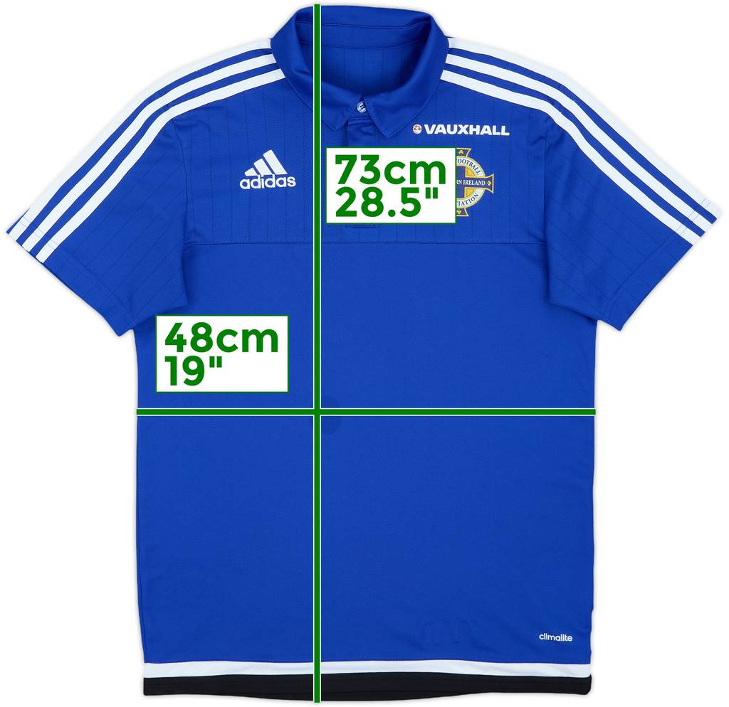 2016-17 Northern Ireland adidas Polo Shirt - 7/10 - (S)