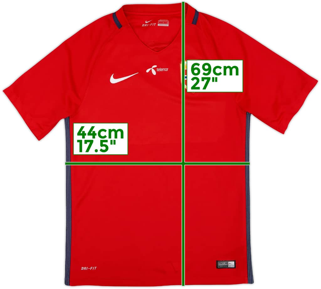 2016-18 Norway Home/Training Shirt - 8/10 - (S)